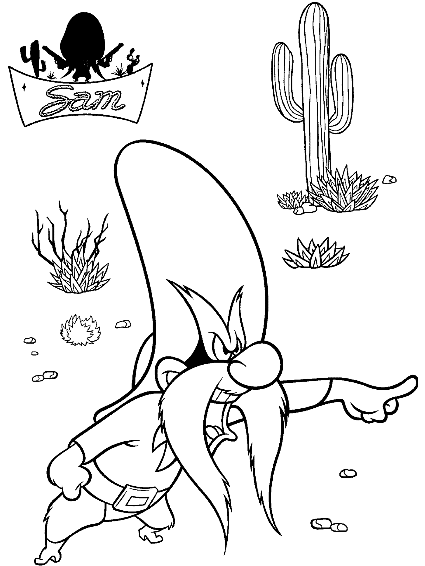 Looney Tunes Coloring Page LOONEY TUNES SPOT COLORING PAGES