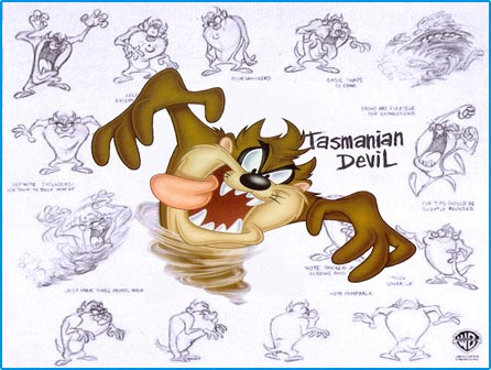 tazmania wallpaper. his tazmanian-devil self